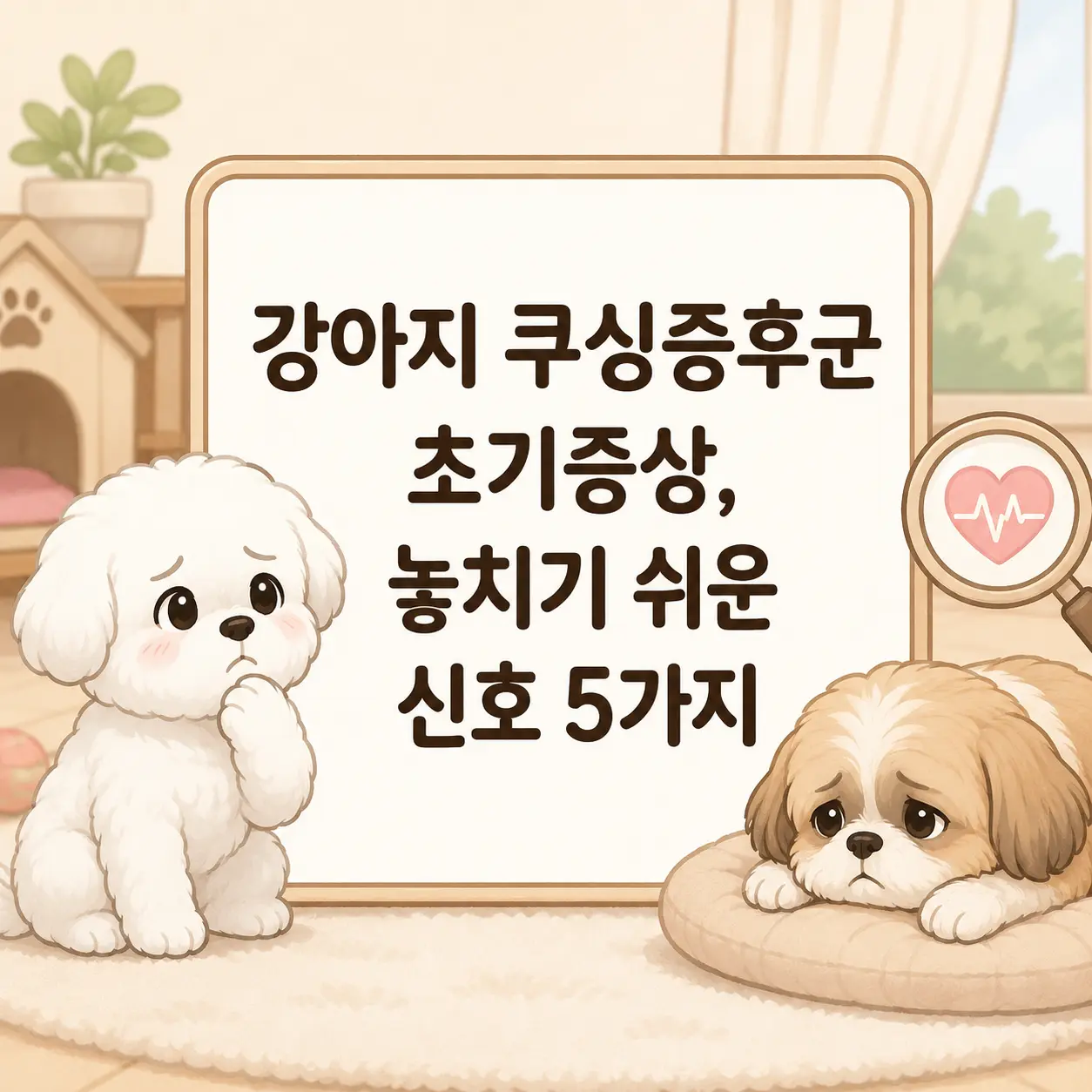 강아지 쿠싱증후군 초기증상, 놓치기 쉬운 신호 5가지