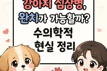강아지 심장병, 완치가 가능할까? 수의학적 현실 정리