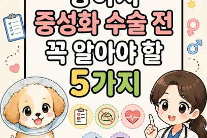 강아지 중성화 수술 전 꼭 알아야 할 5가지