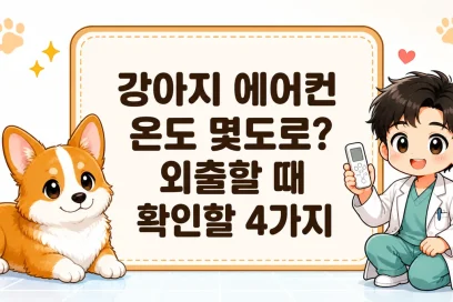 강아지 에어컨 온도 몇도로? 외출할 때 확인할 4가지